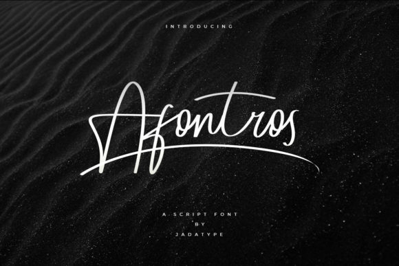 Afontros: A Delicate Script Font for Web Design