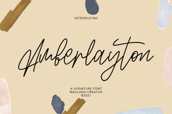 Amberlayton: A Refined Script Font for Editorial Storytelling