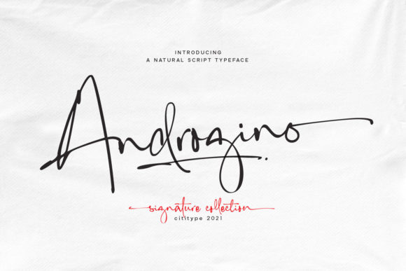 Androgino: A Handwritten Font That Works in Real Campaigns