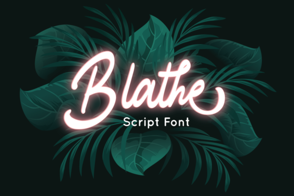 Blathe: A Modern Handwritten Font for Handmade Sellers