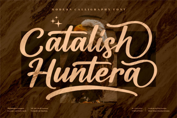Catalish Huntera: A Script Font for Modern Branding