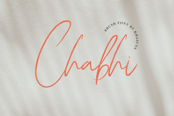 Chabhi: A Refined Script Font for Editorial Design