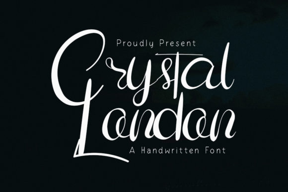 Crystal London: A Handwritten Font for Handmade Products