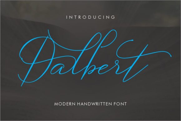 Dalbert: A Script Font Built for Editorial Design