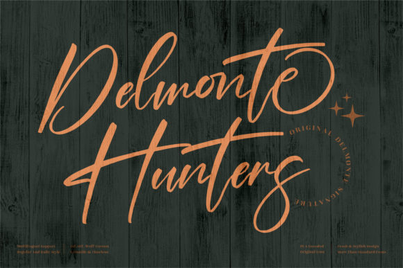 Delmonte Hunters: A Web Designer’s Take on This Elegant Script Font