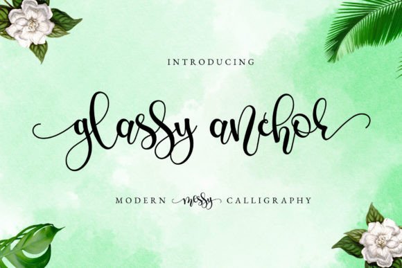 Glassy Anchor Brings Graceful Script to Handmade Products