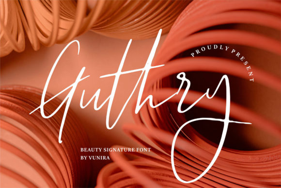 Guthry: A Script Font That Brings Warmth to Editorial Design
