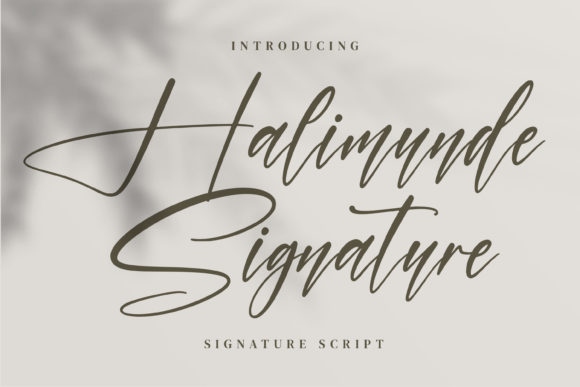 Halimunde Signature: A Handwritten Font for Real Campaigns