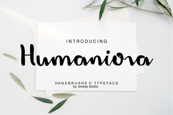 Humaniora Handbrush Brings Warm Script Style to Web Layouts