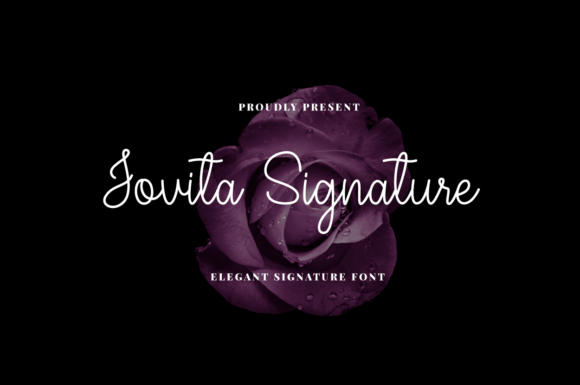 Jovita Signature: A Delicate Script Font for Modern Web Design