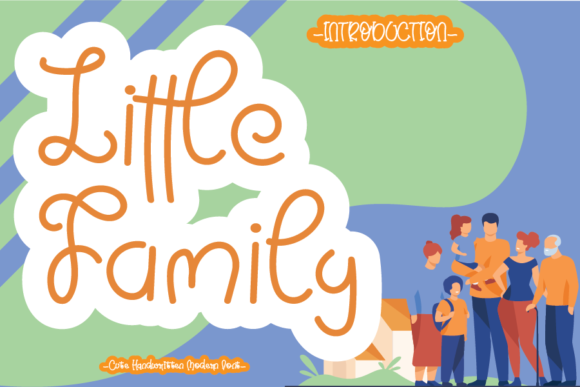 Little Family Font: Playful Handwritten Typeface for Campaigns