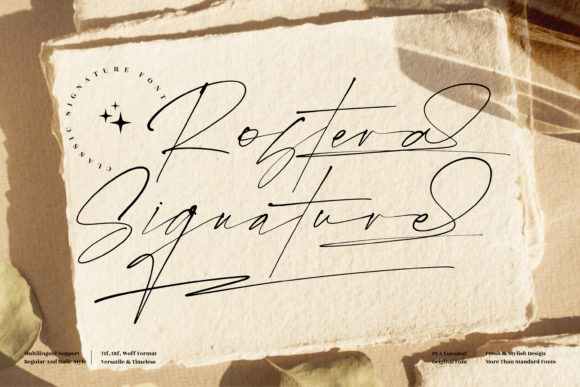 Make Your Brand Instantly Recognizable with Rostera Signature Font