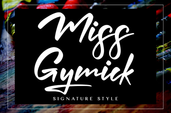 Miss Gymick: A Handwritten Script Font That Elevates Campaign Visuals
