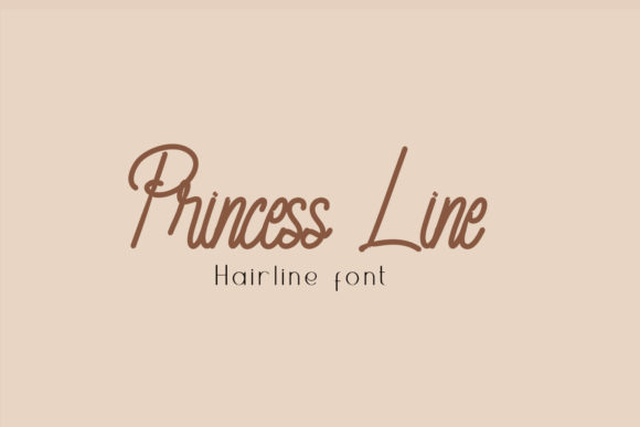 Princess Line: A Modern Script Font for Digital Marketers