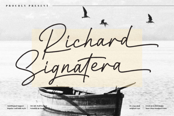 Richard Signatera: A Script Font for Editorial Design and Publishing