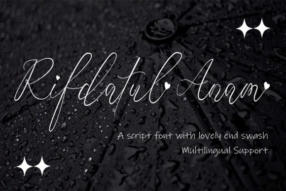Rifdatul Anam: A Thin Script Font That Brings Elegance to Branding