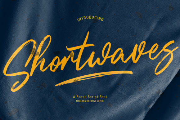 Shortwaves: A Handwritten Script Font for Brand Identity