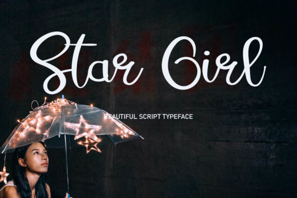 Star Girl Font: A Delicate Handwritten Typeface for Small Business Branding
