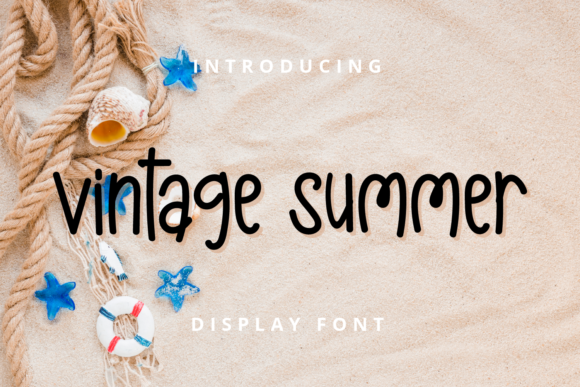 Vintage Summer: A Graceful Script Font for Small Business Branding